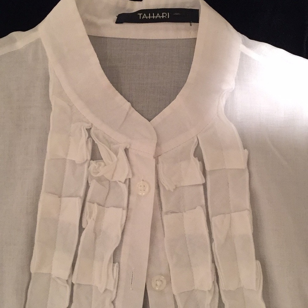 Lightweight Classic Button Down Cotton Blouse - image 2